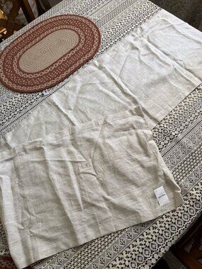 Solino Home Linen Neutral Table Runner  14x72in Kitchen Coastal Farmhouse